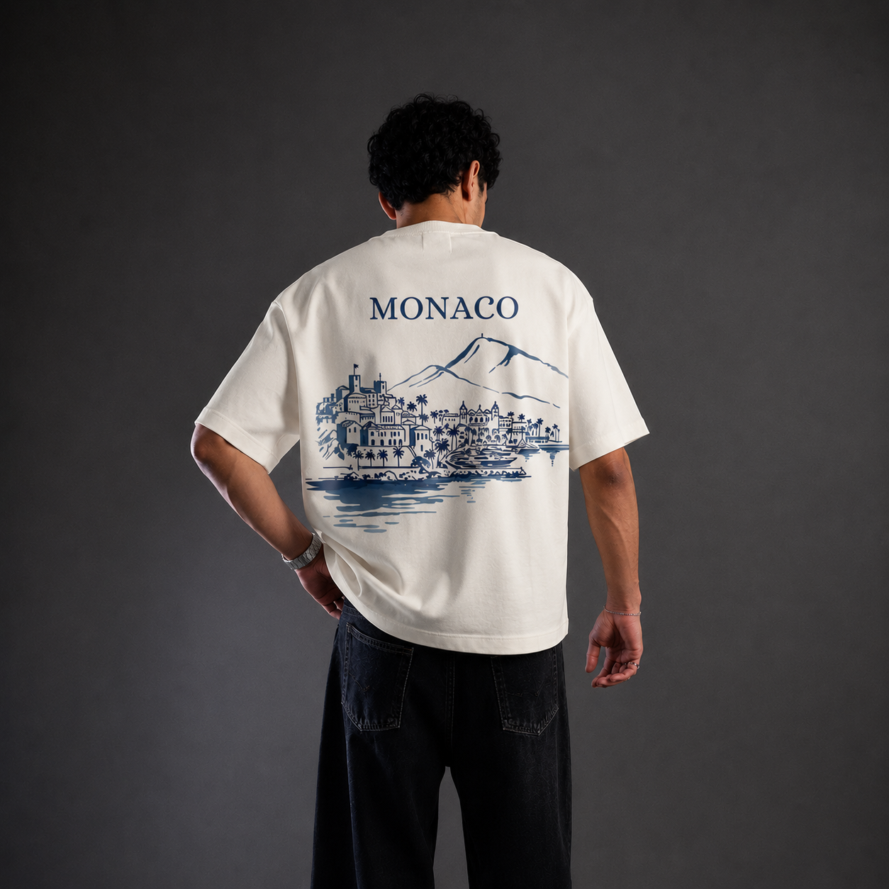 Oversized Boxy MONACO - Off-White