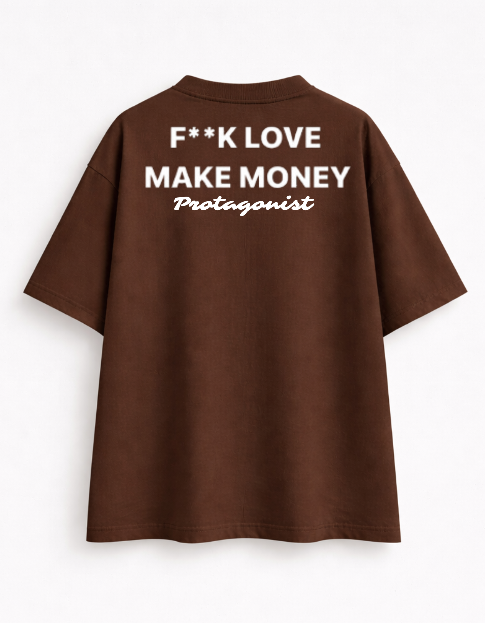 Camiseta Oversized - F**k Love Get Money