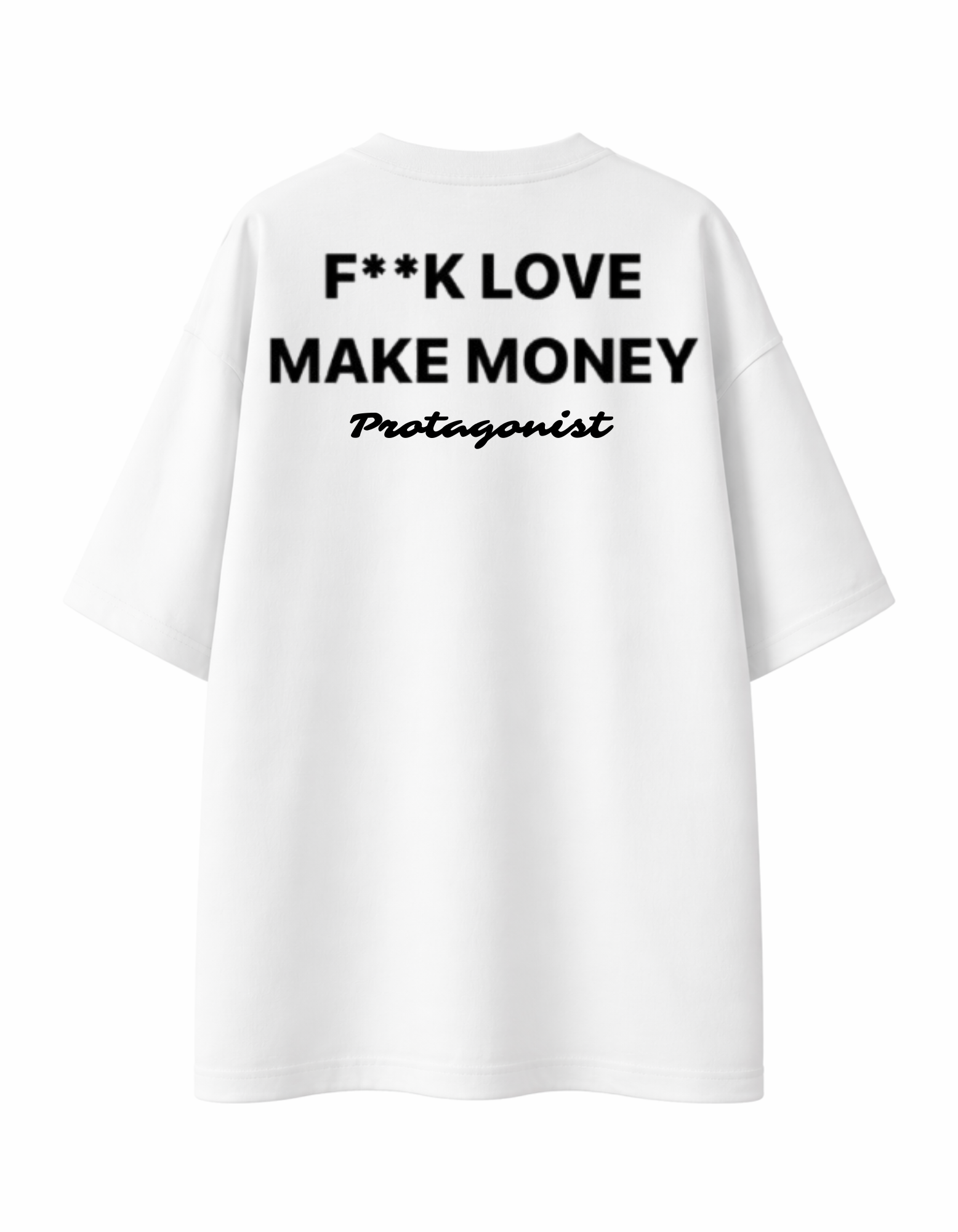 Camiseta Oversized - F**k Love Get Money