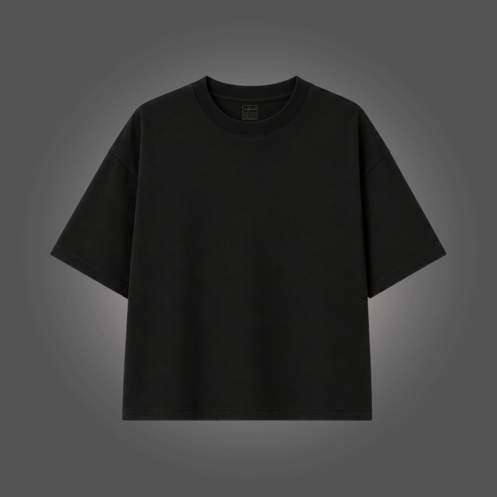 Camiseta Oversized Boxy Essential Preta