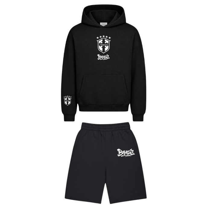 Conjunto Moletom Protagonist Brasil Preta