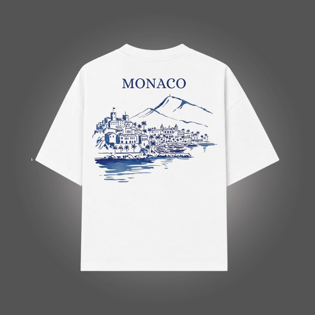Camiseta Oversized Boxy MONACO - Branco