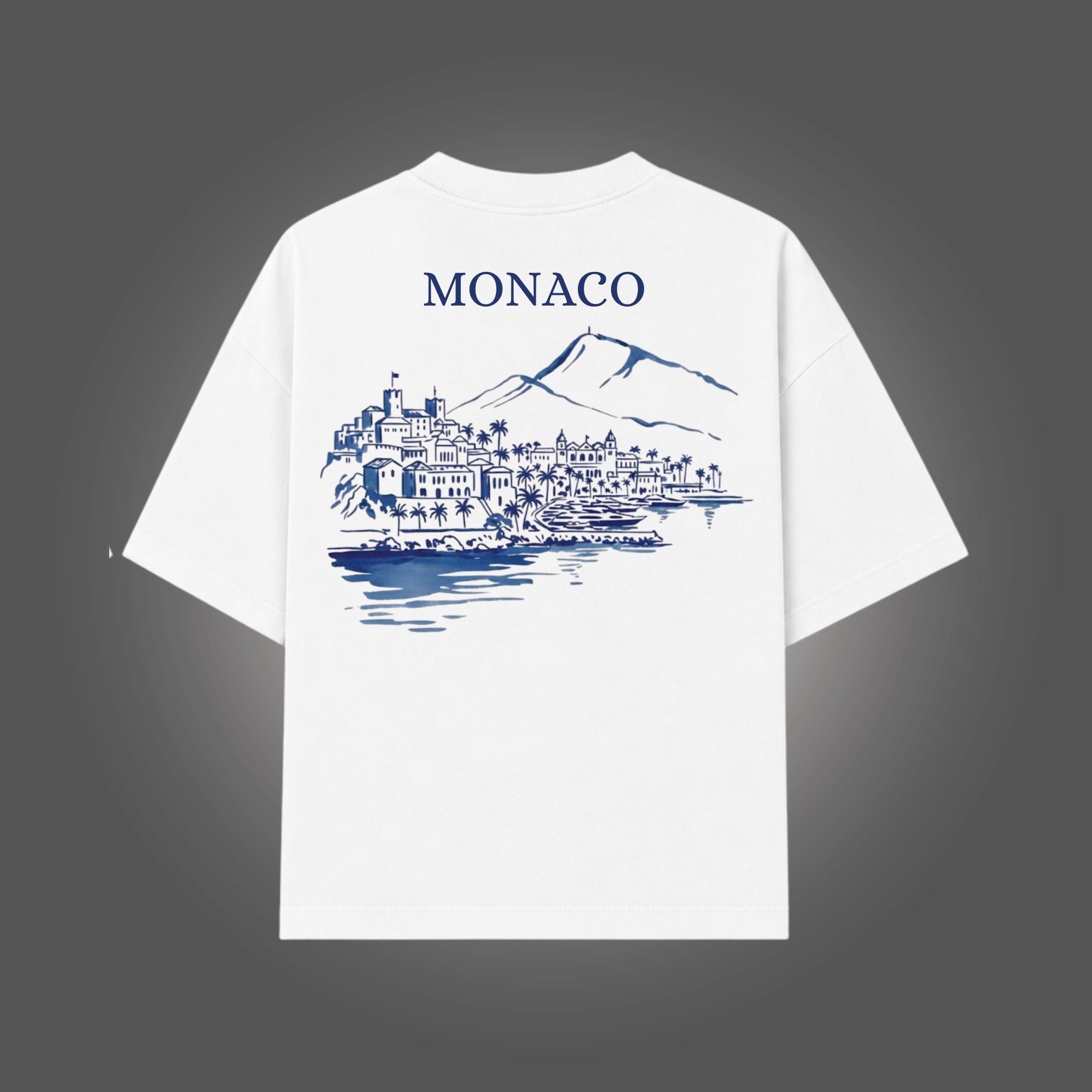 Camiseta Oversized Boxy MONACO - Branco