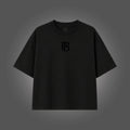 Camiseta Oversized Boxy Monograma PB - Preta