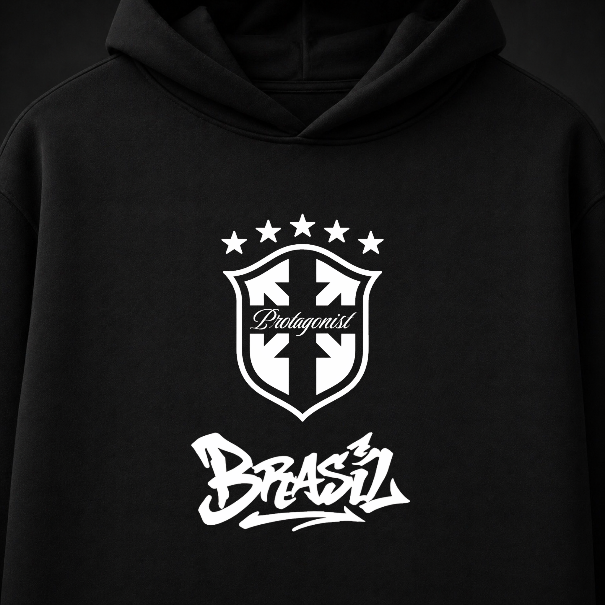 Conjunto Moletom Protagonist Brasil Preta