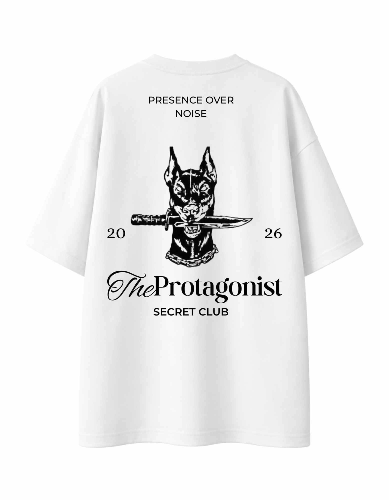 Camiseta Oversized - Presence Over Noise